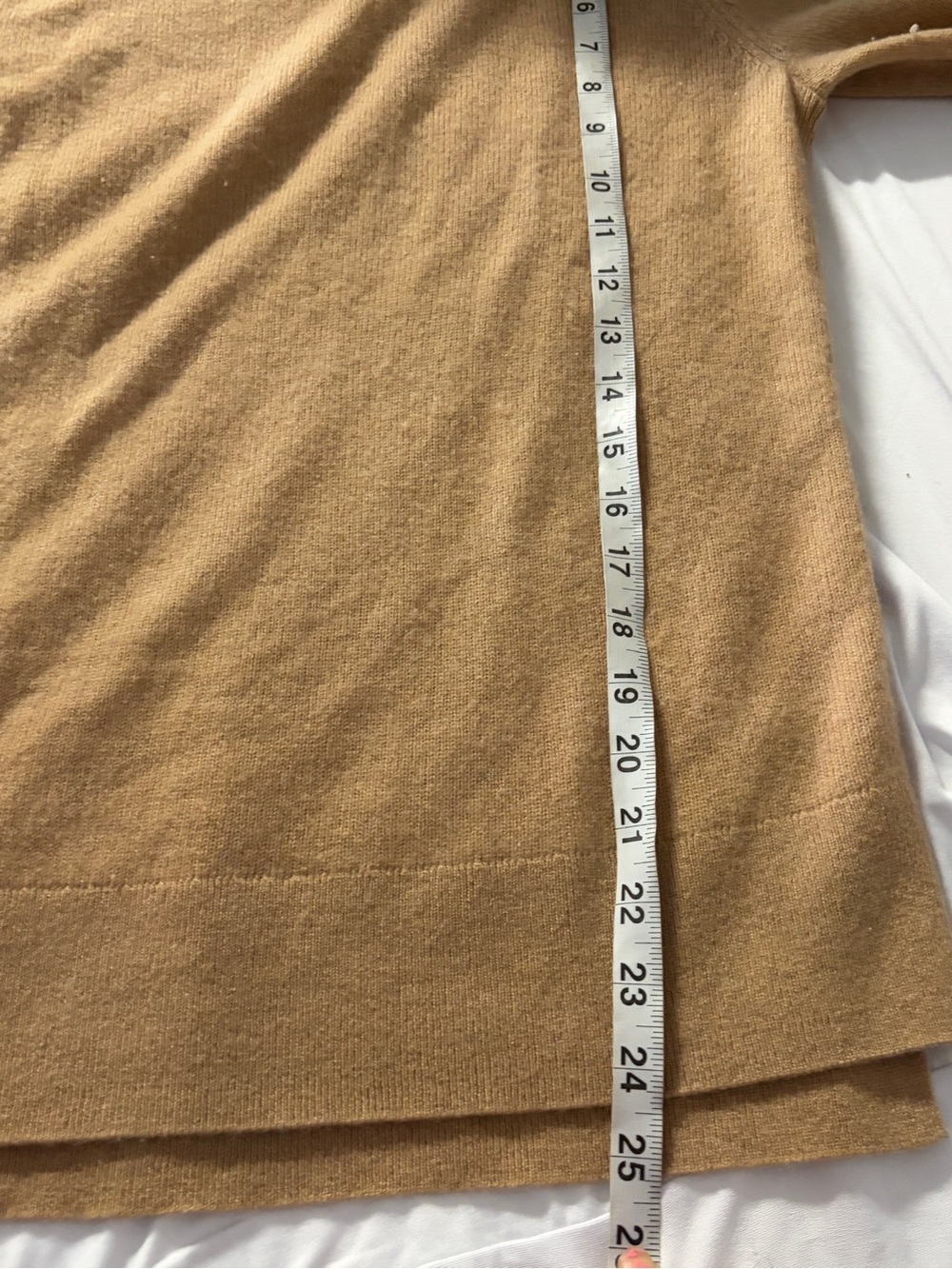 Halogen Crewneck 100% soft Casual Cashmere Sweater in Tan / Caramel size S - Picture 5 of 5